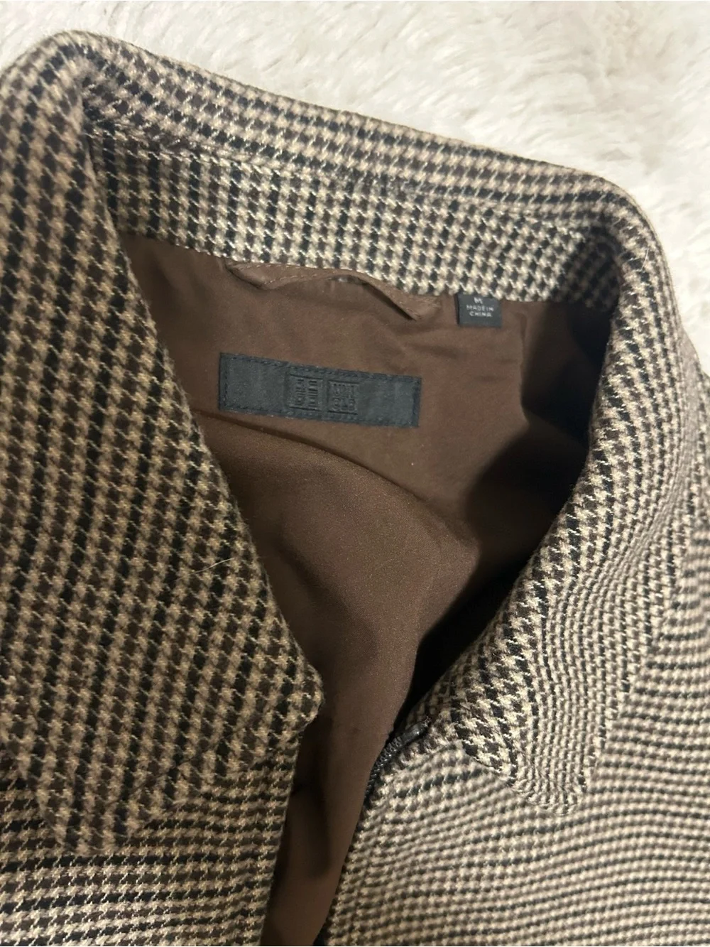 Uniqlo tailored houndstooth